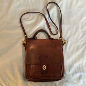 Coach brown leather purse